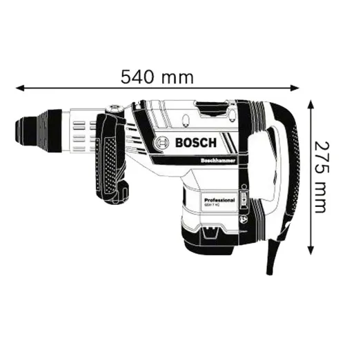 Bosch GSH 7 VC Professional отбойный молоток электрический, 0611322000