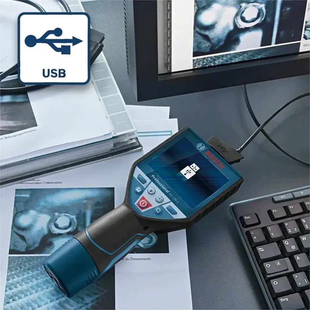 Bosch GIC 120 C Professional видеоэндоскоп (1 x 2 Ач, ЗУ), 0601241201