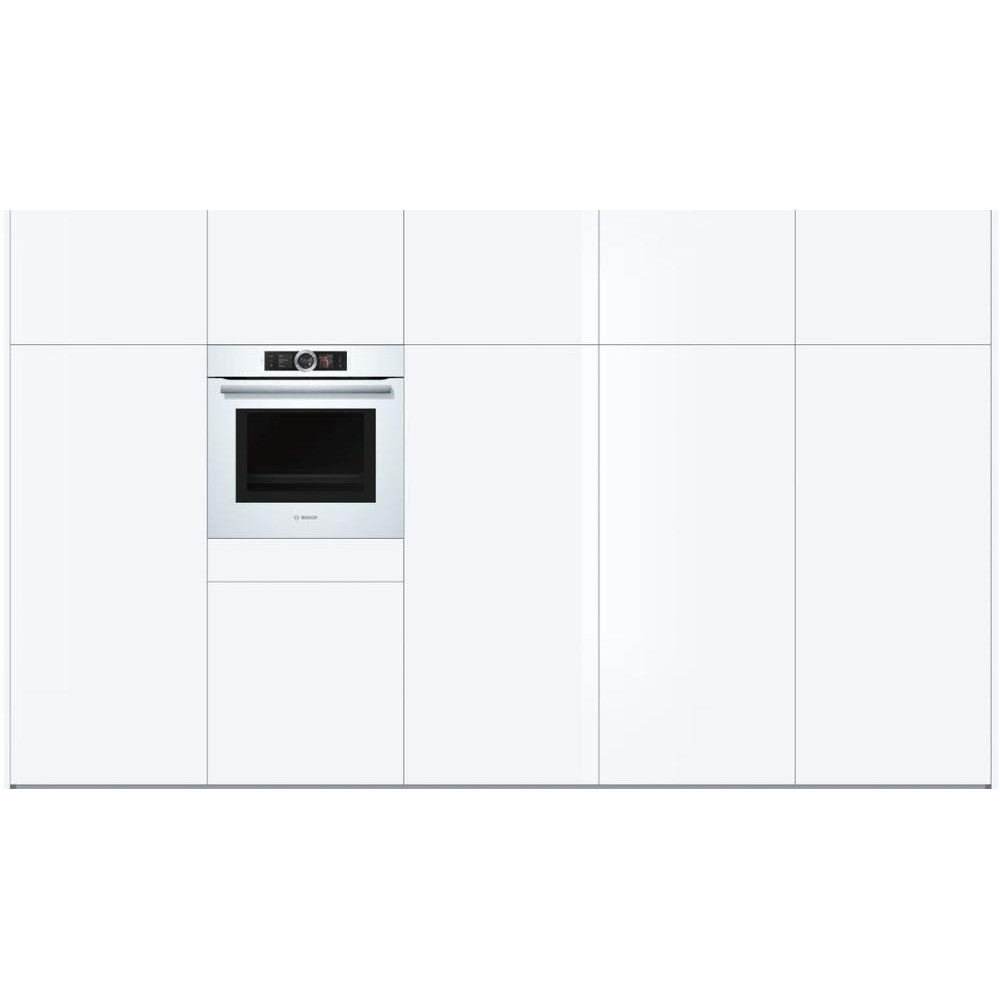 Духовой шкаф с микроволнами и паром Bosch HNG6764W6