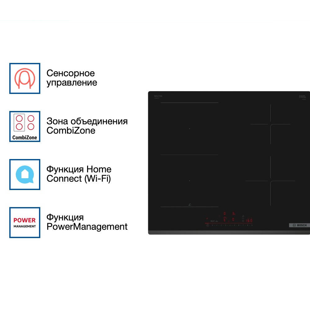 Индукционная варочная панель Bosch PVS63KHC1Z