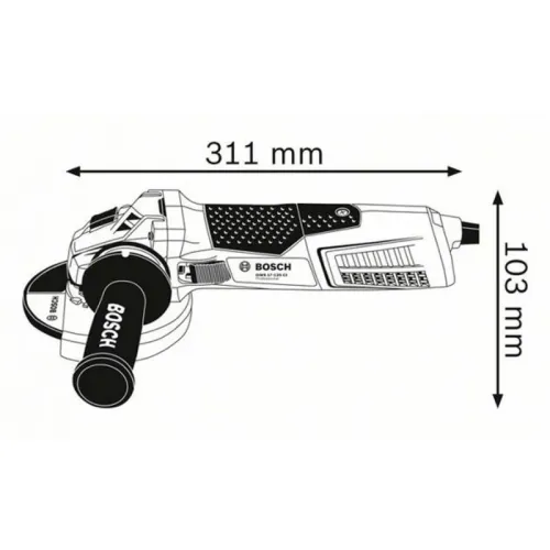 Bosch GWS 19-125 CI Professional угловая шлифмашина, 060179N002