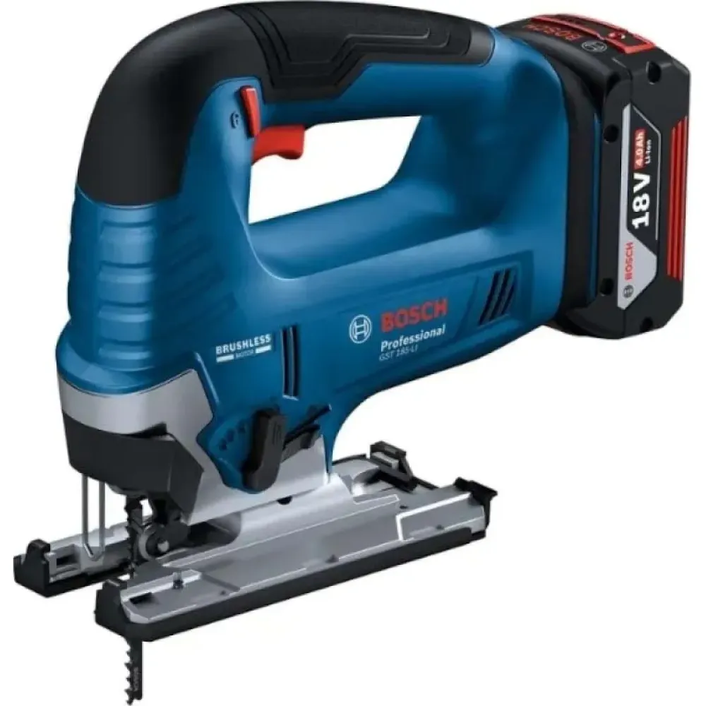 Bosch GST 185-LI Professional аккумуляторный лобзик (1 x 4 Ач, ЗУ), 06015B3023
