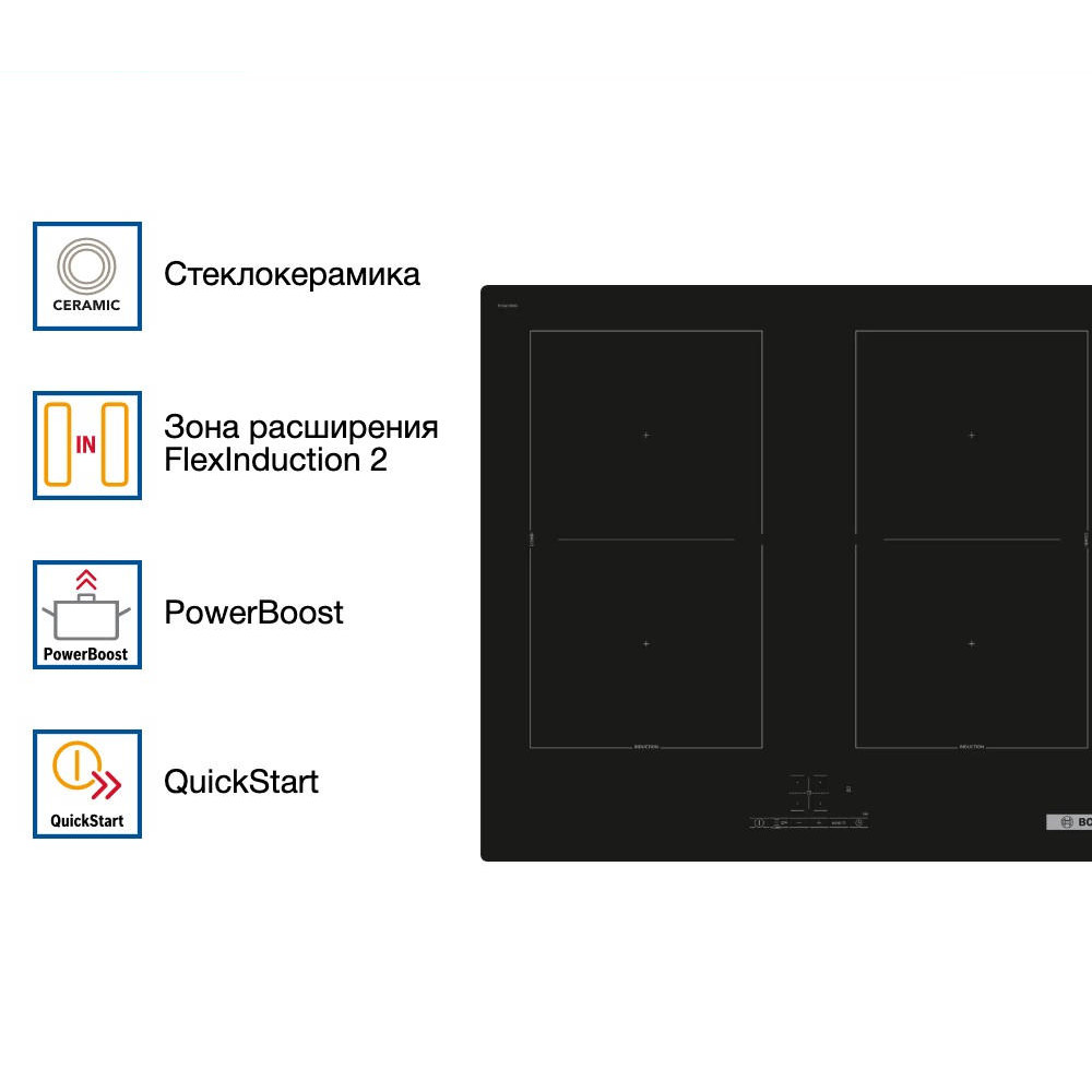 Индукционная варочная панель Bosch PVQ61RBB5E