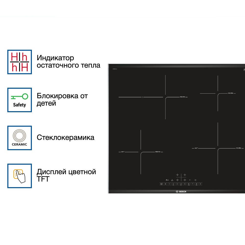 Индукционная варочная панель Bosch PIF675FC1E