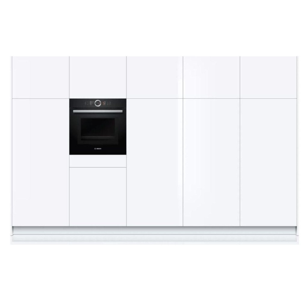 Духовой шкаф с микроволнами и паром Bosch HNG6764B6