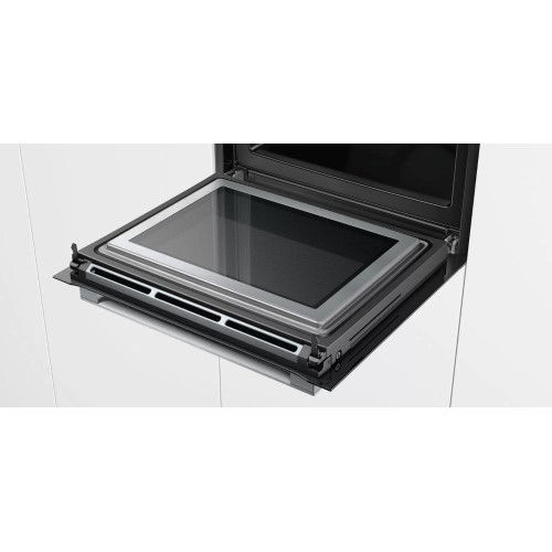 Духовой шкаф с микроволнами и паром Bosch HNG6764B6